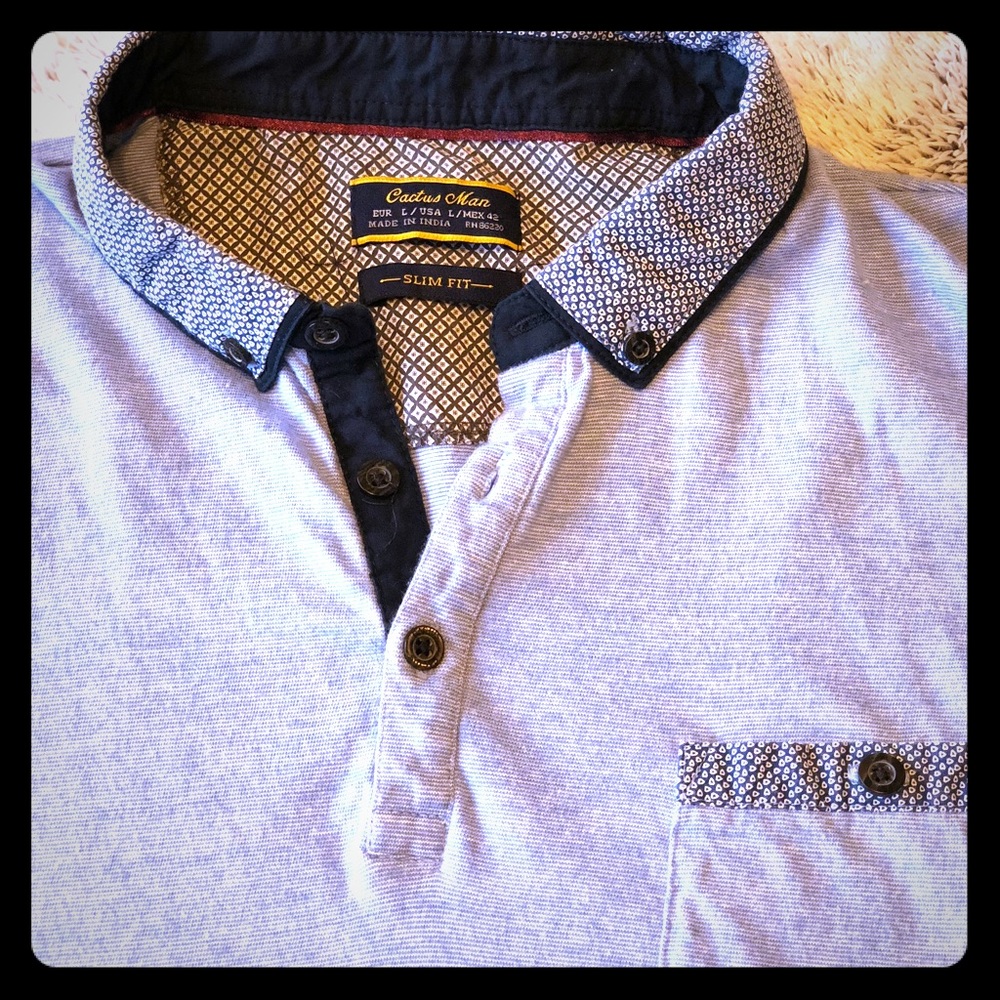 Cactus Man Slim Fit Polo